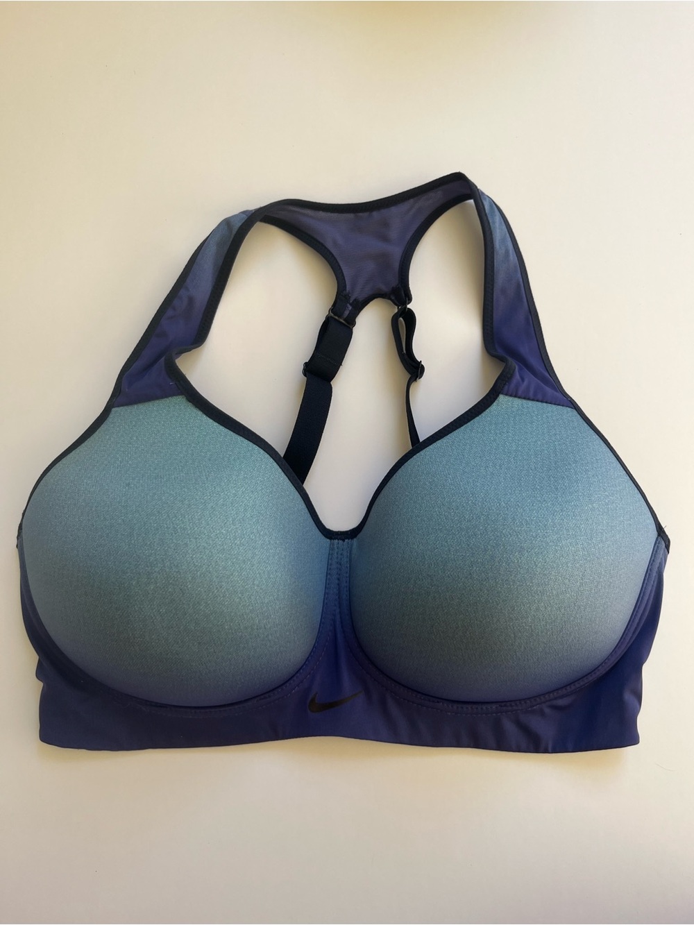 Nike Womens High-Impact Racerback Sports Bra - Blue/Teal
